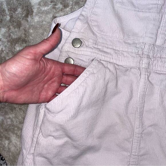 Asos//denim Curduroy pale purple overall dress romper multiple pockets SZ UK 4 - Picture 8 of 11